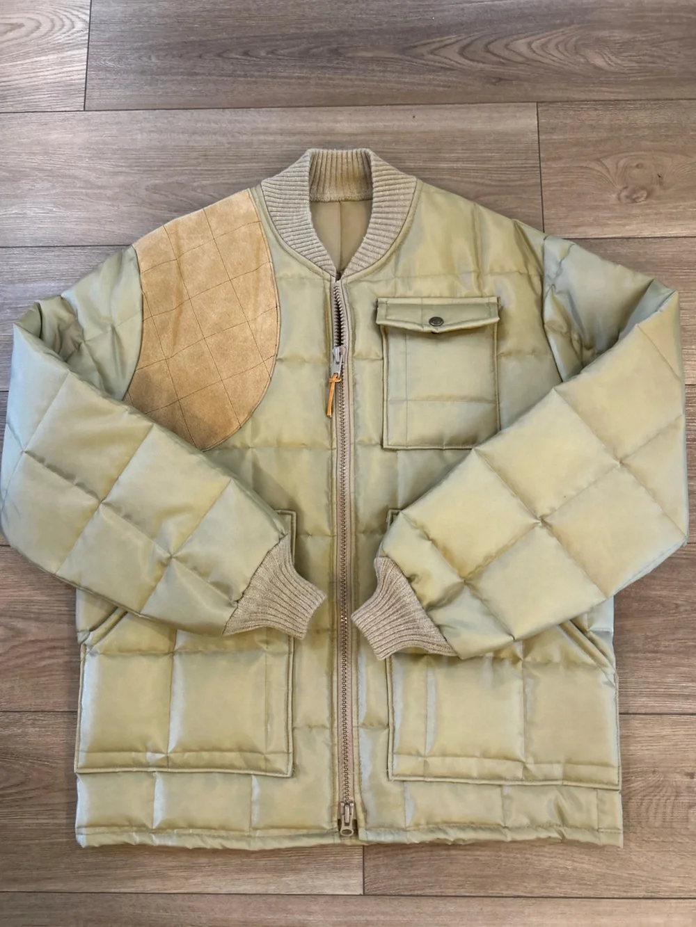 Vintage 10X Men’s Medium Quilted Shooting Hunting Jacket USA Tan Excellent